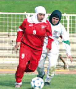 テヘランで行われた第一試合の様子