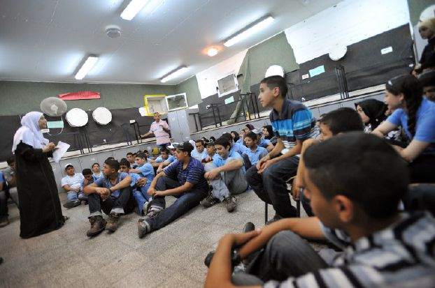クファル・カースィム村のアラブ人学校（AFP）