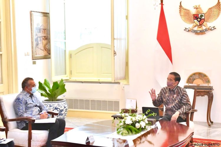 去る6月21日、大統領宮殿にて会談したジョコ大統領とWHOのテドロス事務局長